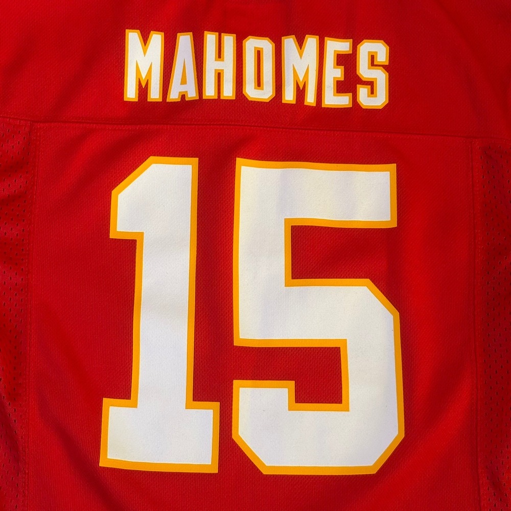 NFL Team Apparel Patrick Mahomes Kansas City Chiefs Jersey Youth Medium Red #15 - Picture 5 of 12